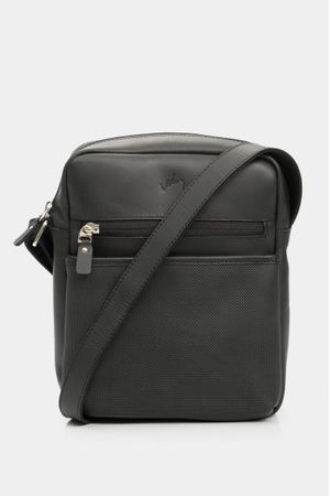 Morral jalisco de cuero para hombre grabada placa geométrica
