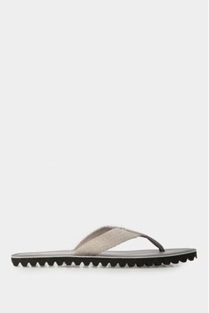 Sandalia tres puntadas de cuero para hombre ibis Gris