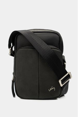Morral cupid de cuero para hombre básic Negro