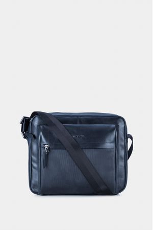 Morral mapple de cuero para hombre efecto envejecido