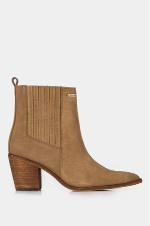 Botines luanda de carnaza para mujer estilo bohemio