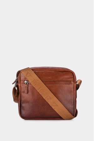 Morral arce de cuero para hombre efecto espasolado