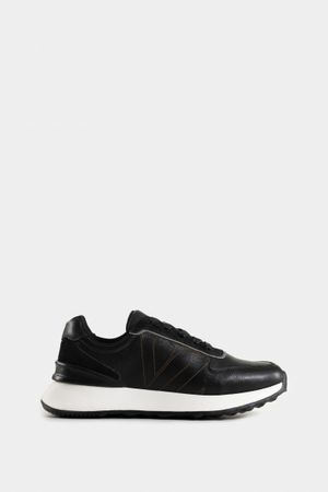 Zapatilla australis de cuero y carnaza para mujer silueta deportiva