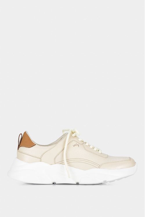 Zapatillas mori de cuero para mujer suela deportiva