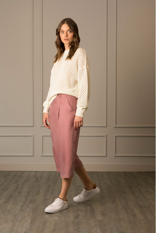 Pantalón culotte fresa para mujer prenses