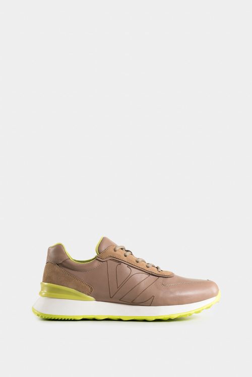 Zapatillas saori de cuero para hombre monogram