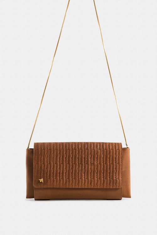 Cartera Apis de cuero con herraje de abeja para mujer Lafaurie