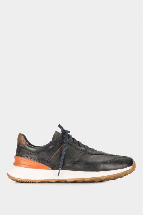 Zapatillas Boston de cuero para hombre spoiler en contraste