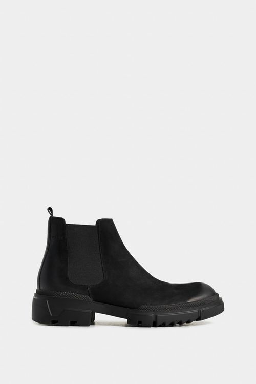 Botas caval de cuero para hombre silueta chelsea