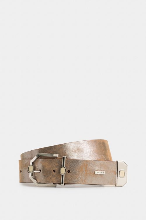 Correa unifaz maritimus en cuero folia para mujer herraje hexagonal